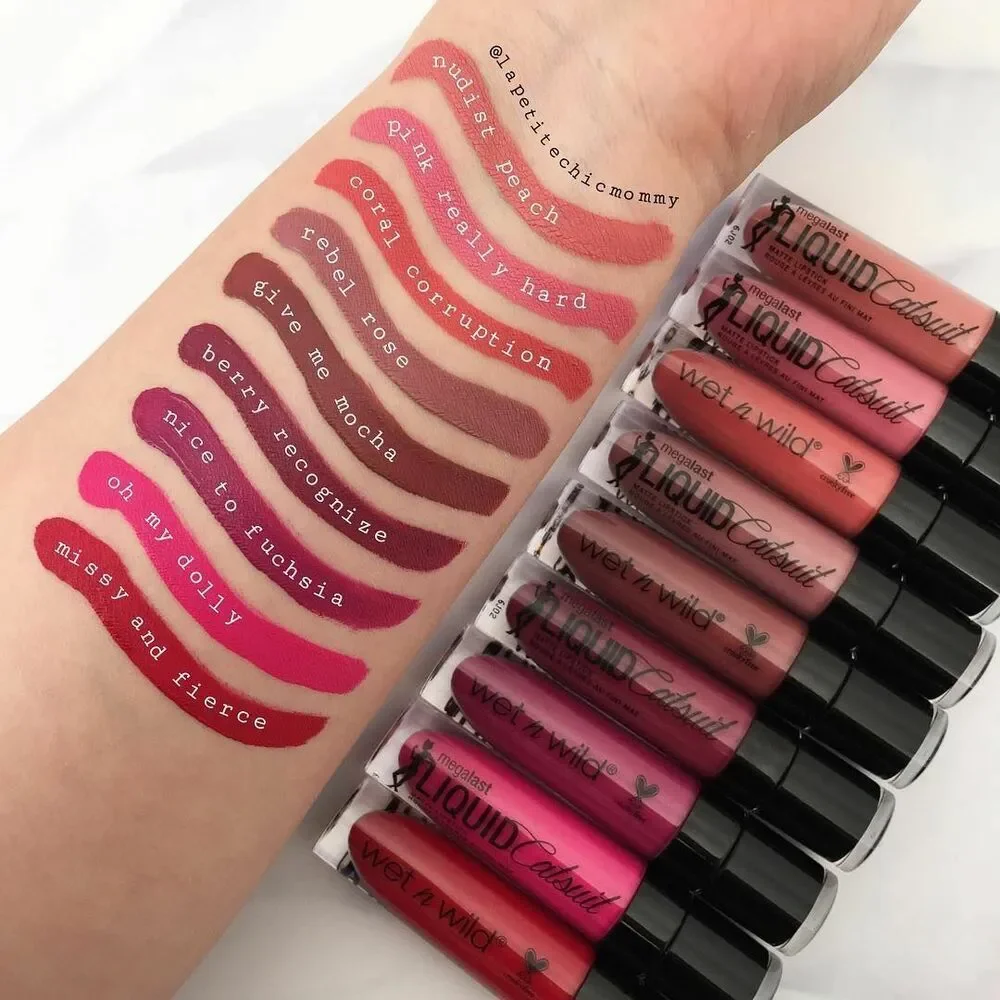 Wet N Wild MegaLast Liquid Catsuit High Shine Lipstick Long Lasting Lip Gloss